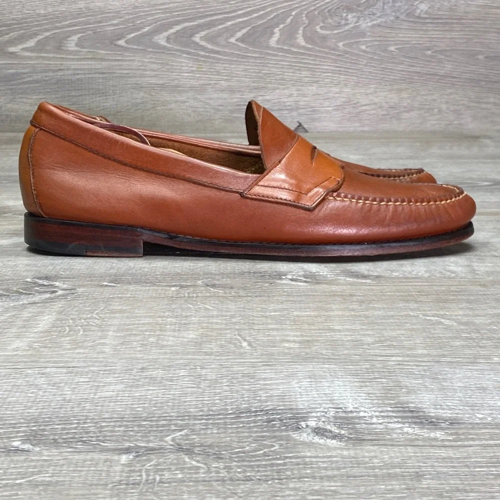 GH Bass Weejuns Penny Loafers Mens 11.5 D Brown Leather Belk 125 Anniversary